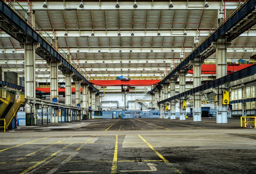 floor of factory during plant turnarounds